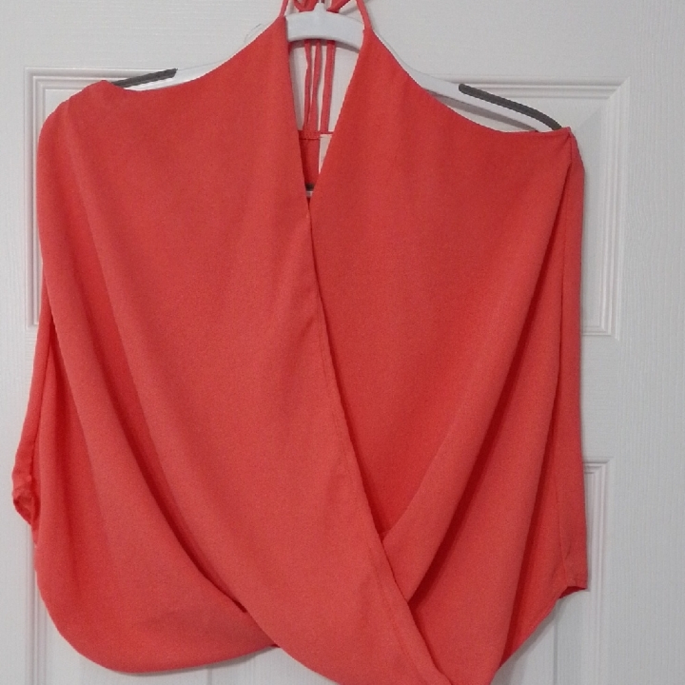 Pink Owl Coral Women's Blouse